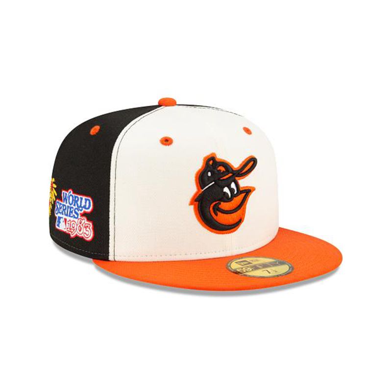 MLB Baltimore Orioles State Flower 59Fifty Fitted (TTJ9708) - Black New Era Caps